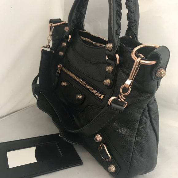 BALENCIAGA Lambskin Leather Giant First Satchel - Picture 5 of 8
